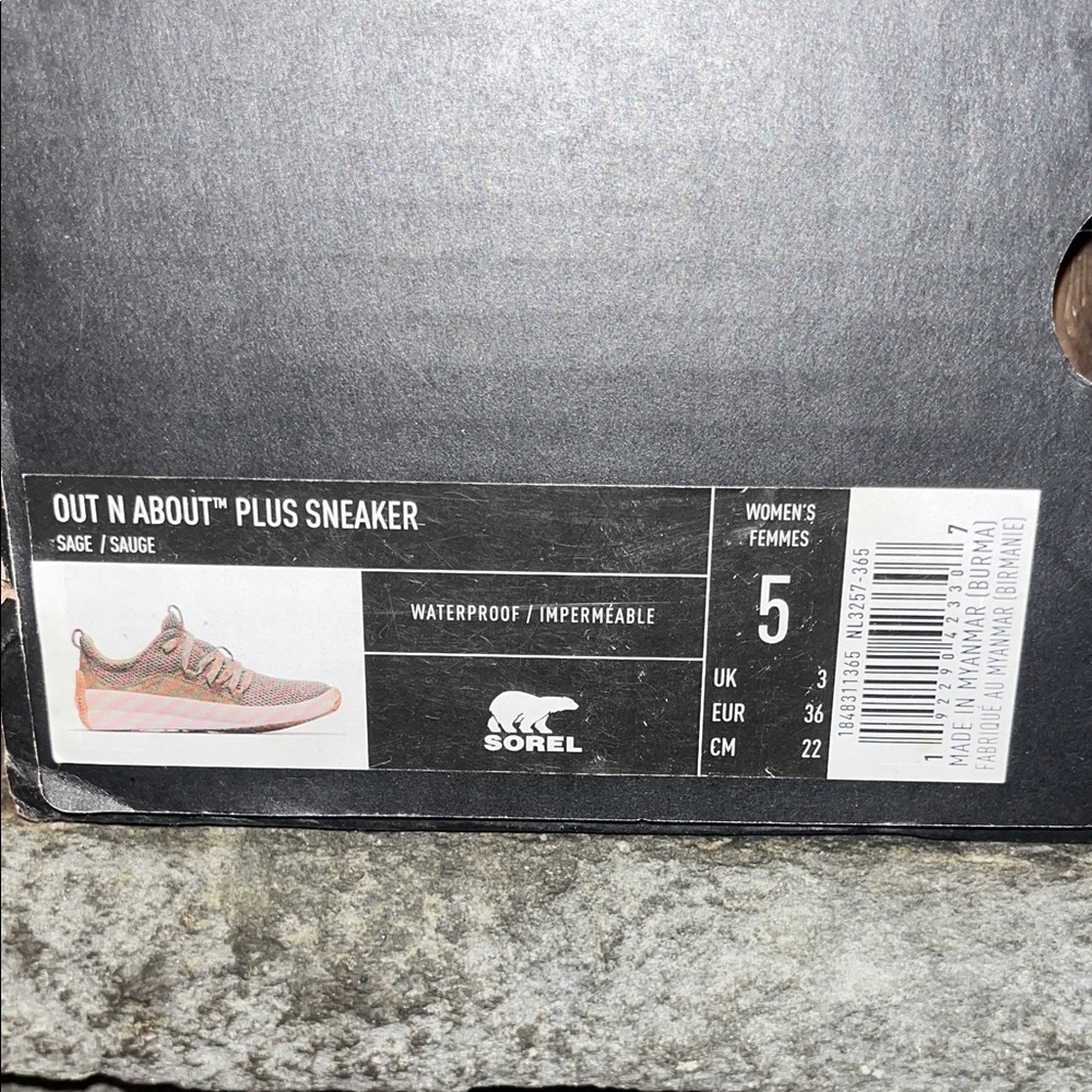 Sorel Women's Out N About Plus Sneakers - Sage - Picture 3 of 9